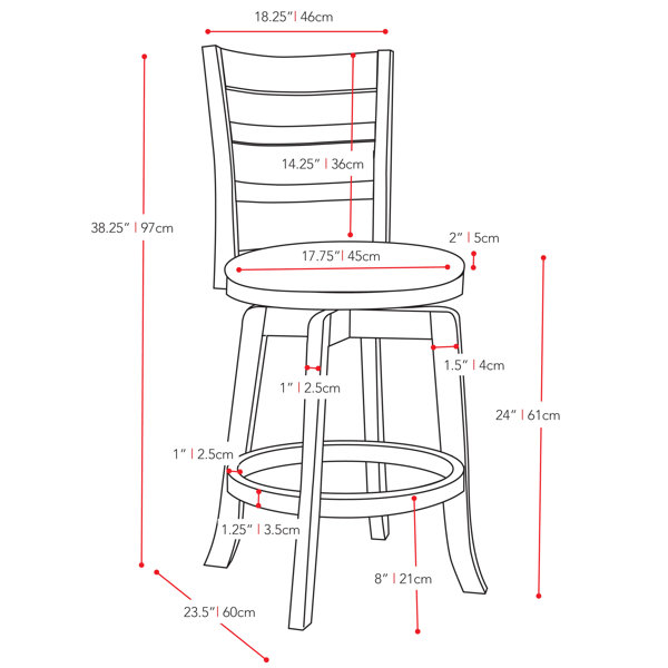 Bar stool best sale 60cm height